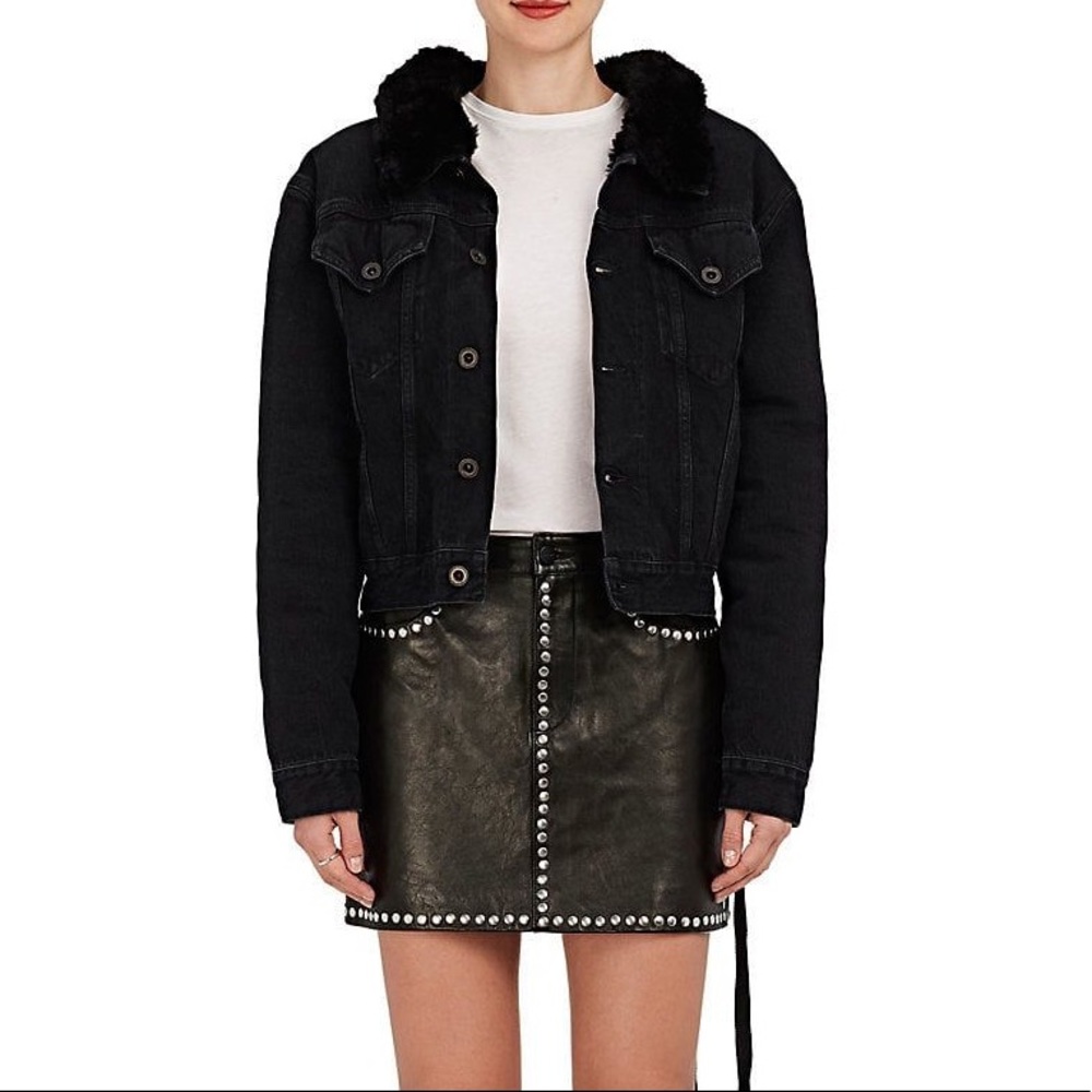 Ben Taverniti Unravel Sherling Lined Denim Jacket